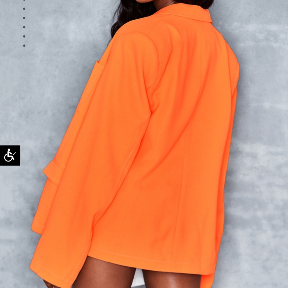 Mistress Rocks Orange Blazer - Picture 9 of 11
